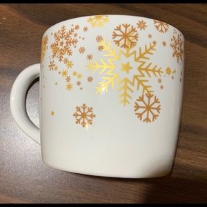 Gold snowflake holiday mug modern gourmet foods